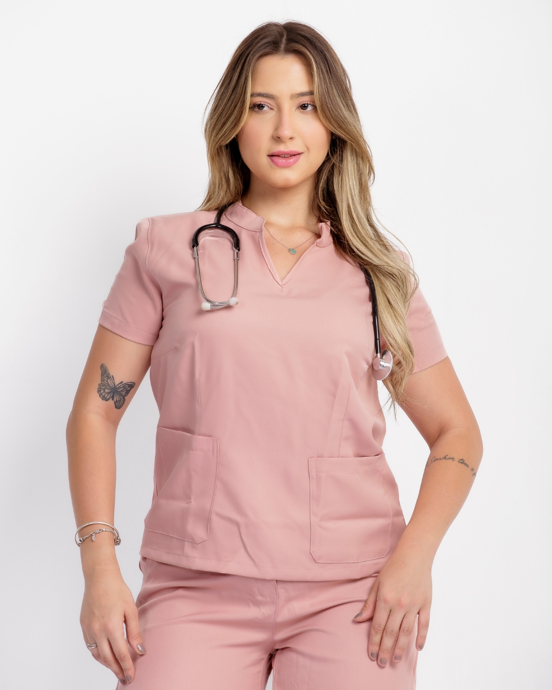 Scrub Celina Gabardine Rose - Imagem 8
