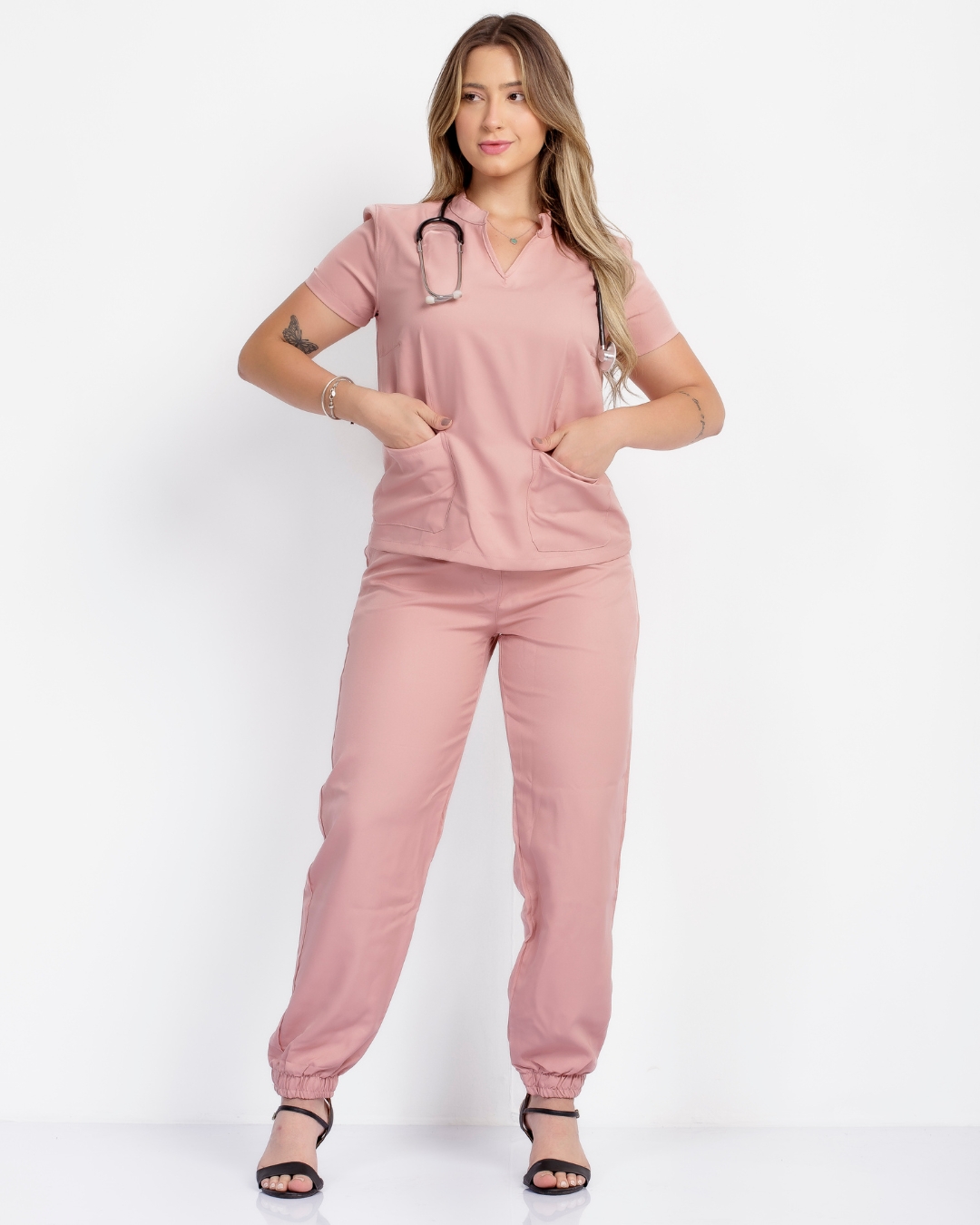 Scrub Celina Gabardine Rose - Imagem 9