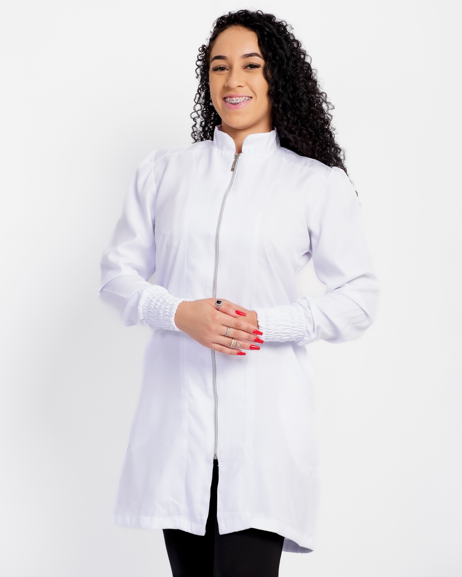 Avental Grécia Gabardine Branco - Imagem 3