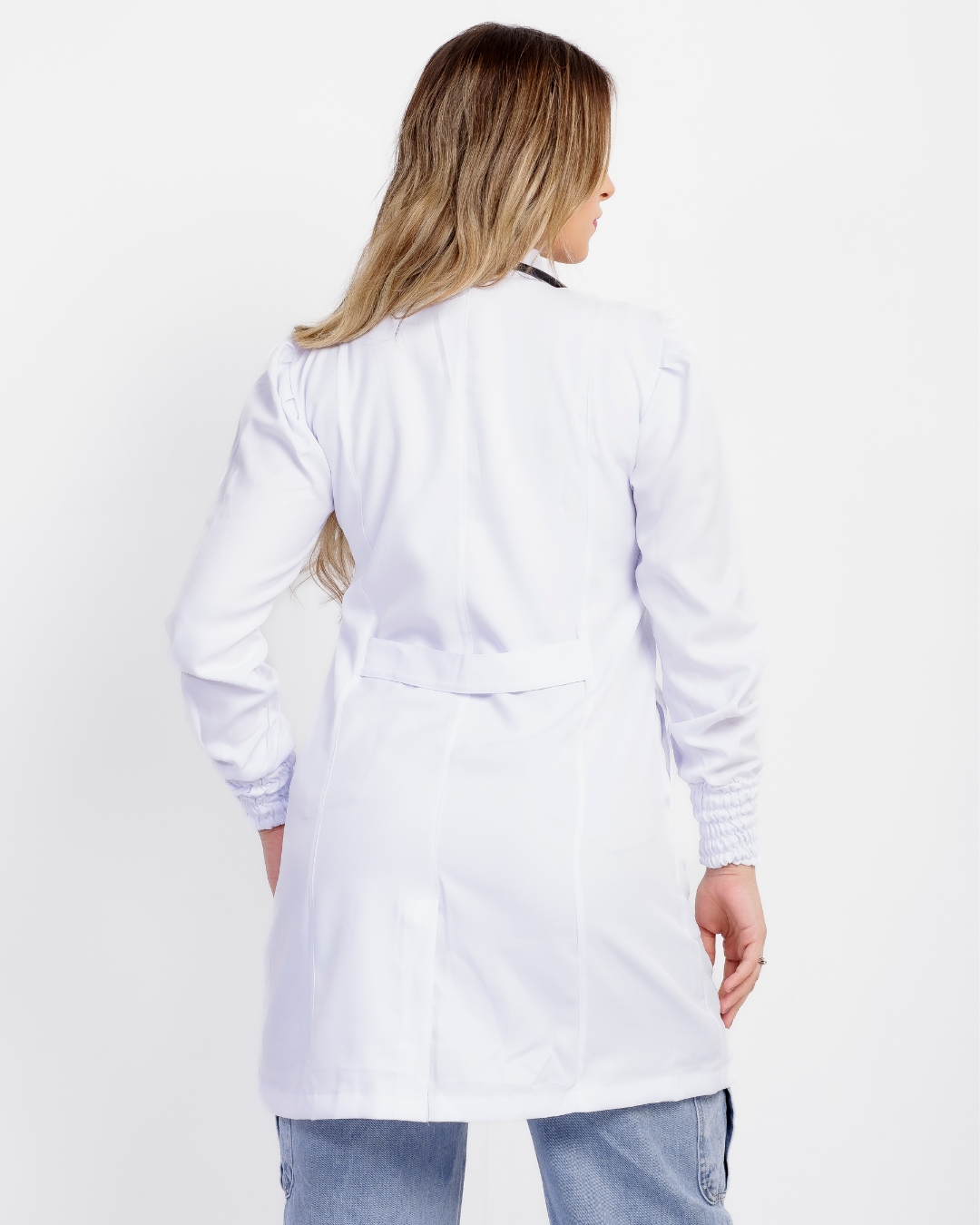 Jaleco Berlim Gabardine Branco - Imagem 3