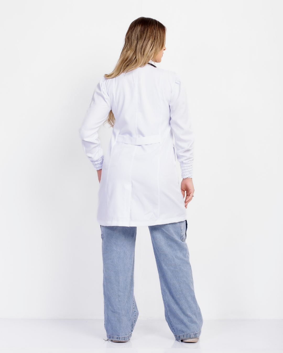 Jaleco Berlim Gabardine Branco - Imagem 6