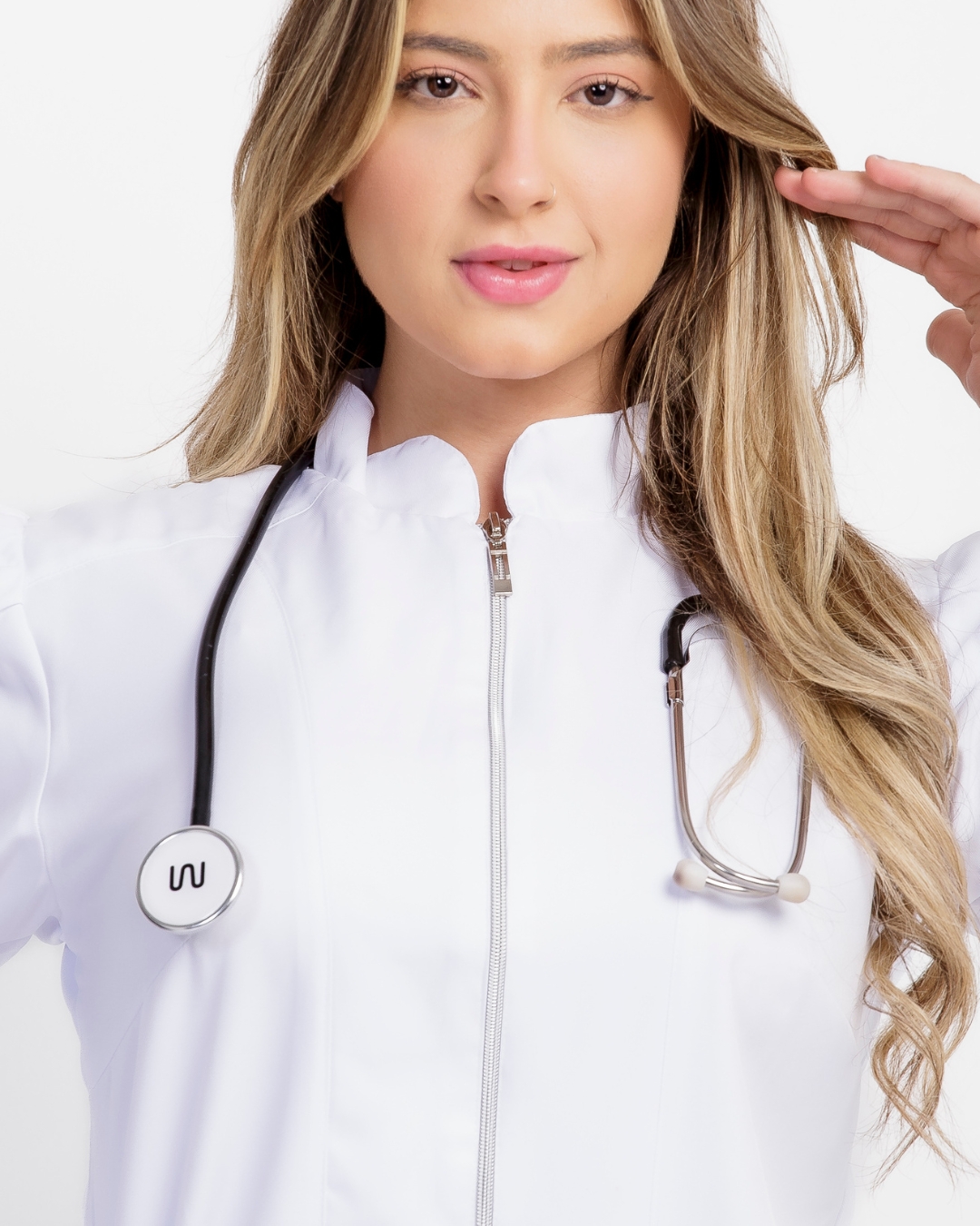 Jaleco Berlim Gabardine Branco - Imagem 8