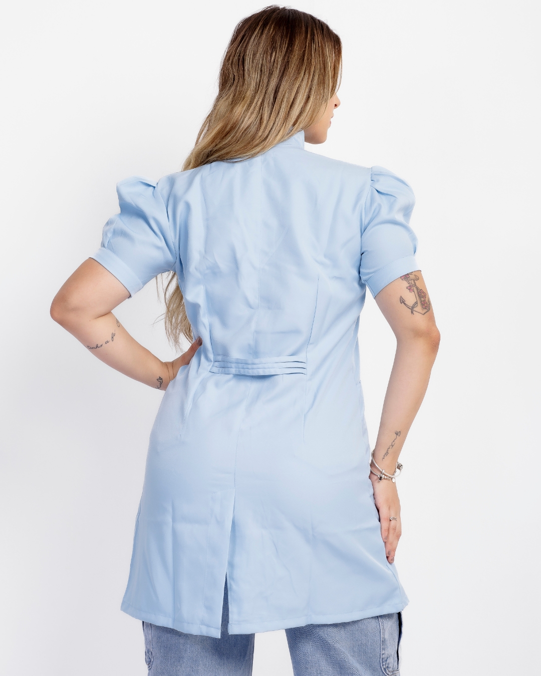 Avental Manaus Gabardine Azul Bebê - Imagem 5